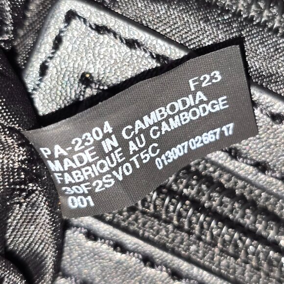 Michael Kors Eva Black / Gray Signature Logo Zip Top Shoulder Tote Bag - Picture 8 of 11